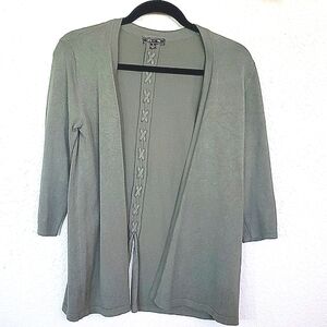 LETY & ME olive green cardigan